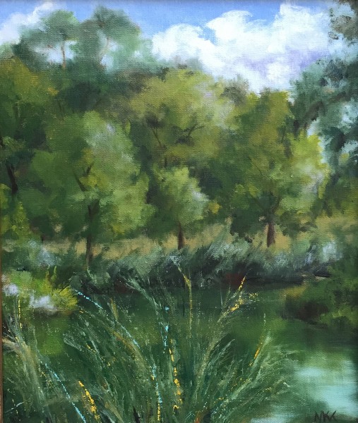 Plein air painting in Forest Park